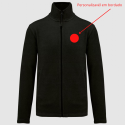 CASACO POLAR PRETO HOMEM